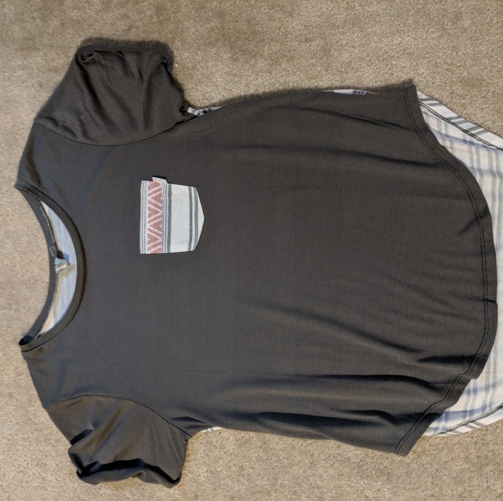Rip Curl Gray/Printed Shirt